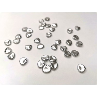 Бусины Rose petals 00030-01700, 8*7 мм, серебристые