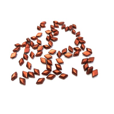 Бусины GemDuo 00030-01750, 8*5 мм, красная бронза