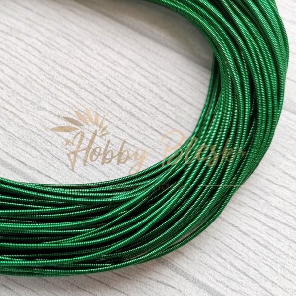 Канитель жесткая, 1.25мм, Dark Green