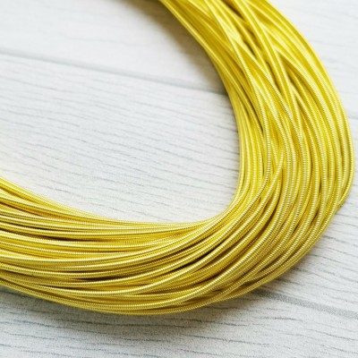 Канитель жесткая, 1.25 мм, Gold Lemon