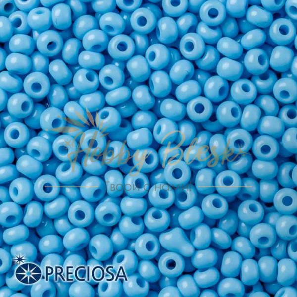 Бисер Preciosa 10/0, 63020, Голубой естественный