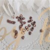 Бусина Nib-Bit ( треугольники) 14496, фиолетовый с золотым блеском